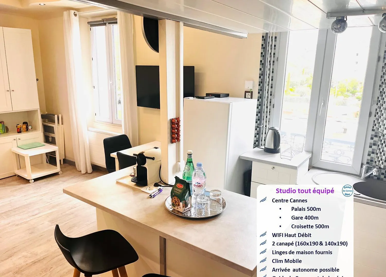 Studio Hyper Centre - Ideal Pour Vos Vacances Ou Voyage D'Affaires Cannes 0*,  France