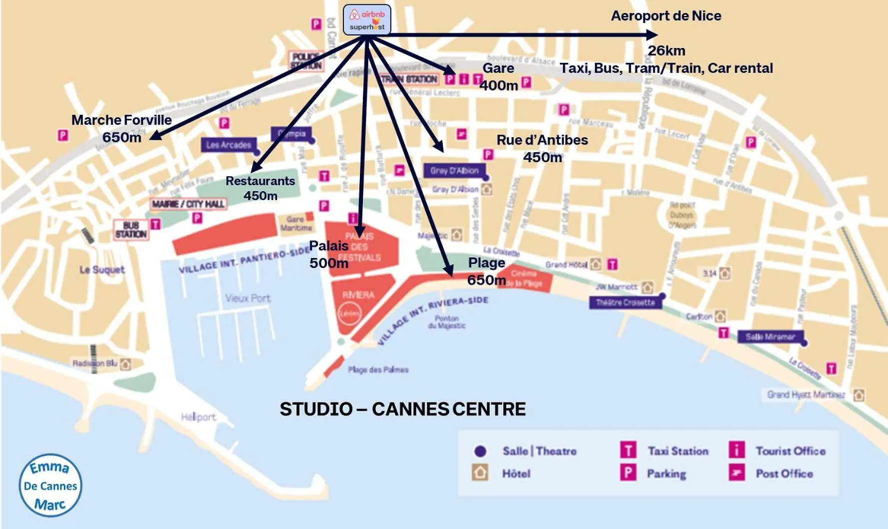 Studio Hyper Centre - Ideal Pour Vos Vacances Ou Voyage D'Affaires Cannes France